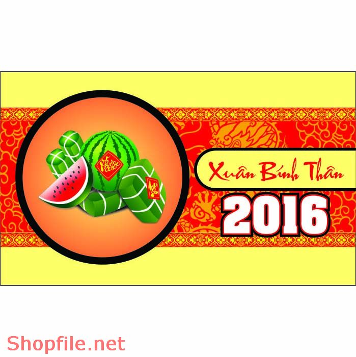 vector mẫu thiệp chúc tết 2016