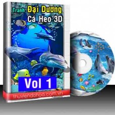 Tranh đại dương, cá heo 3D Vol 1