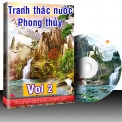 Tranh thác nước, phong thủy Vol 2 (910 mẫu)