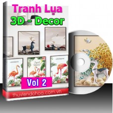 Tranh Lụa,3D,Decor Vol 2 (419 mẫu)