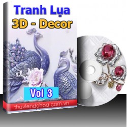 Tranh Lụa,3D,Decor Vol 3 (519 mẫu)