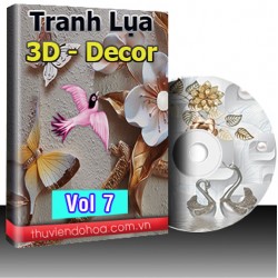 Tranh Lụa,3D,Decor Vol 7 (470mẫu)