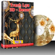 Tranh Lụa 3D, Decor vol 9 (1122 mẫu)