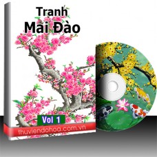 Tranh Mai Đào vol 1 (208 mẫu)