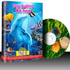 Tranh đại dương, cá heo vol 2 (681 mẫu)
